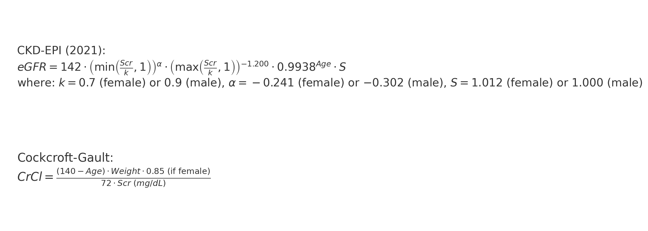 equations
